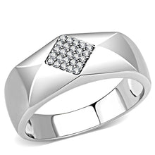 Load image into Gallery viewer, Silver Rings for Women 316L Stainless Steel DA288 - AAA Grade Cubic Zirconia in Clear

