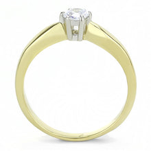 Load image into Gallery viewer, Gold Diamond Womens Ring Solitaire 316L Stainless Steel Anillo Diamante Solitario Color Oro Para Mujer Acero - Jewelry Store by Erik Rayo
