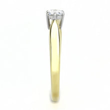 Load image into Gallery viewer, Gold Diamond Womens Ring Solitaire 316L Stainless Steel Anillo Diamante Solitario Color Oro Para Mujer Acero - Jewelry Store by Erik Rayo
